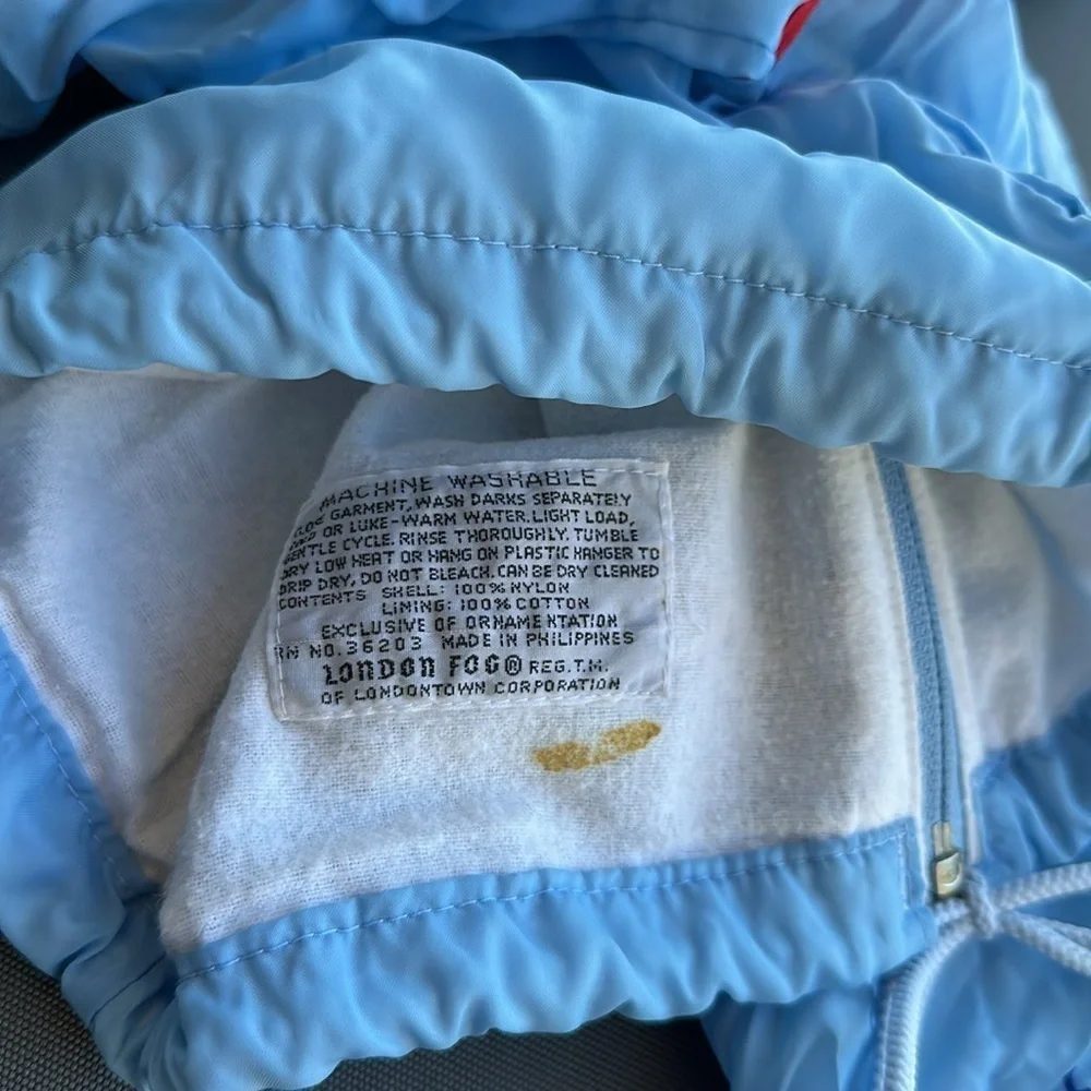 Vintage Toddler London Fog Jacket blue bear 12 months